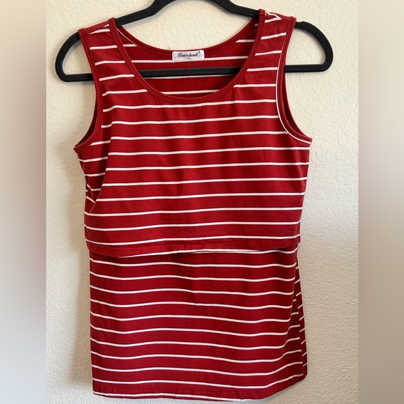 Bearsland Women's Maternity Nursing Tank Tops Sleeveless SZ M - Picture 2 of 7